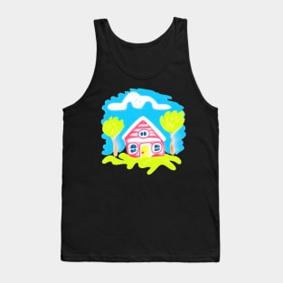 Cute Trees House Tank Top